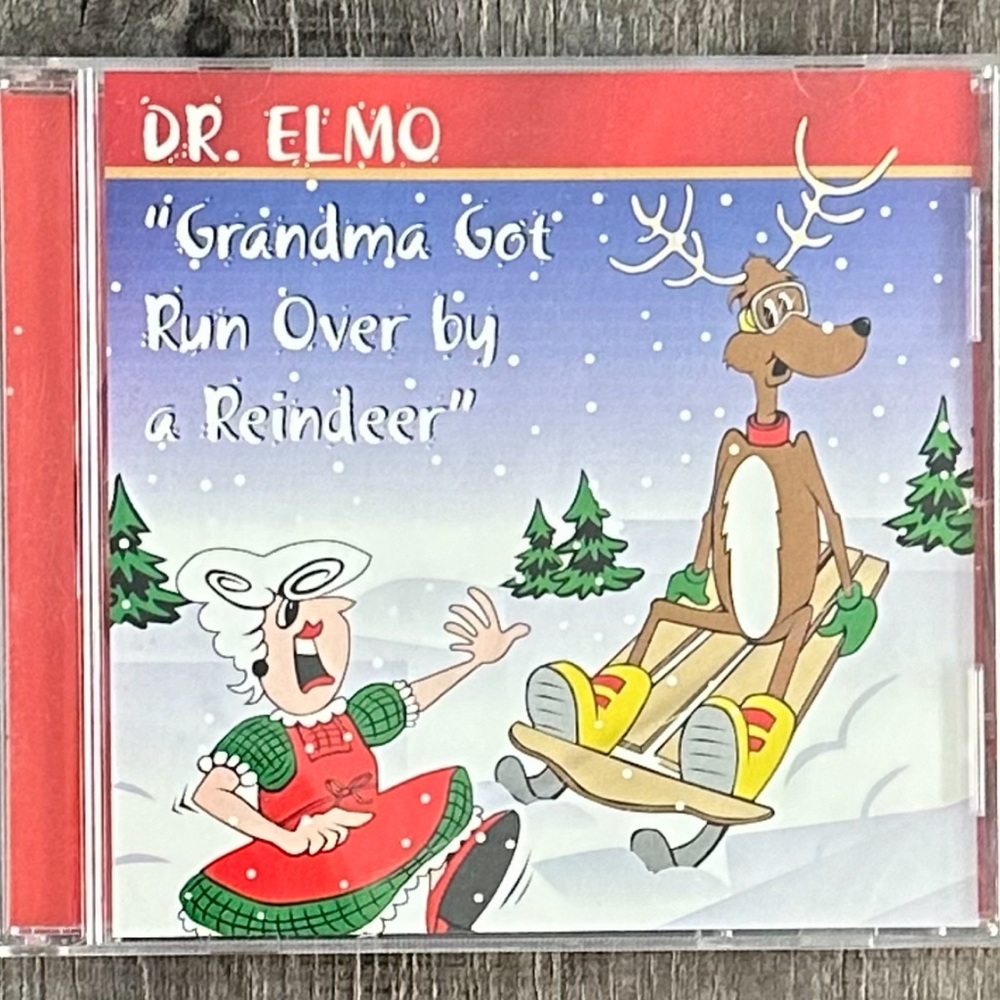 💞 Dr Elmo “Grandma Got Run Over By A Reindeer” Christmas Holiday Music CD